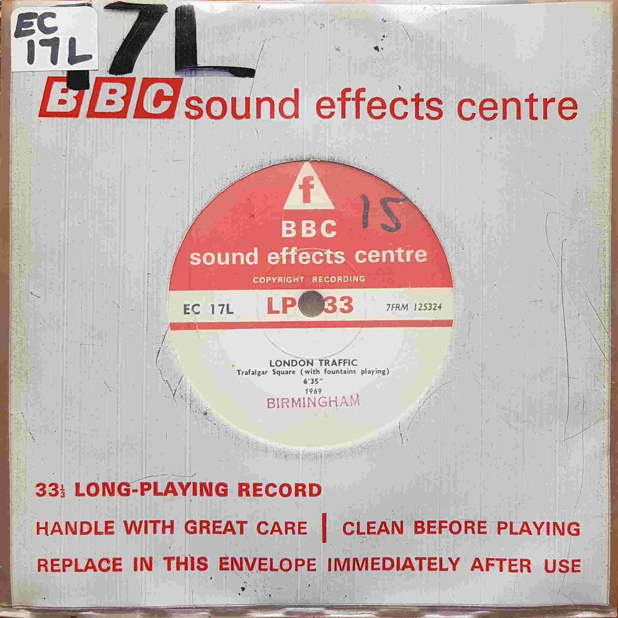 Picture of EC 17L London traffic by artist Not registered from the BBC records and Tapes library